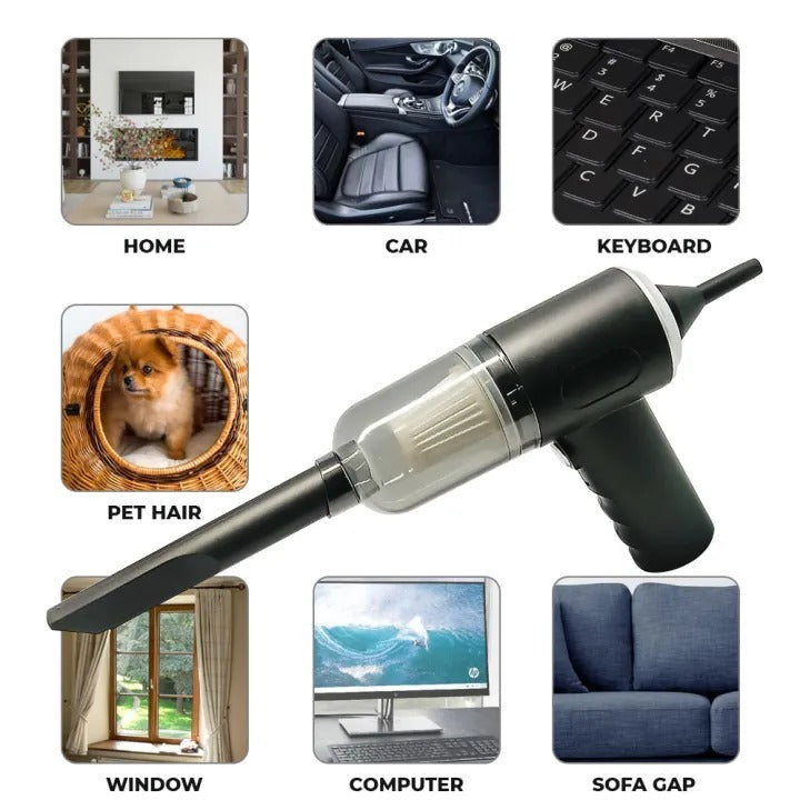 3 in 1 Car Vacuum Cleaner, Cordless Portable Mini Vacuum Cleaner