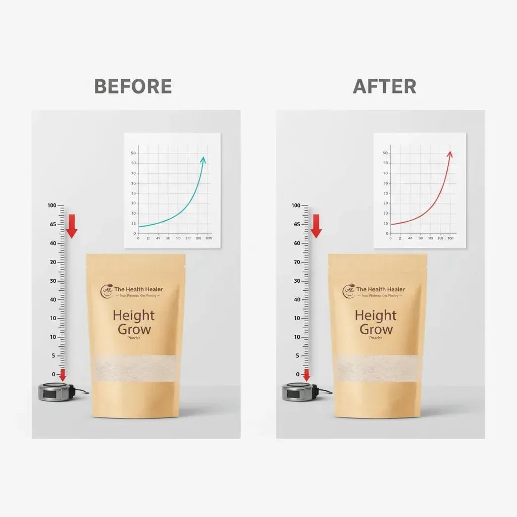 The Health Healer Height Growth Powder  Nutritional Supplement | Wellness & Fitness Support 70g